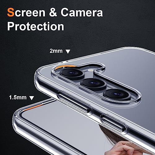 Silicone Clear for Samsung Galaxy S23 Plus Case,Thin with Comfort Grip | Soft Slim-Fit TPU Galaxy S23 Plus Phone Cover,Non-Slip,Shockproof Protection,Scrath-Resistant - size: galaxy s23 plus case