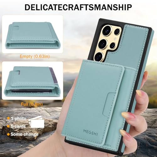 for Samsung Galaxy S23 Ultra Wallet Case, 2-in-1 Detachable Magnetic Wallet Case, Card Holder RFID Blocking, Fashionable Faux Leather Card Slot & Folding Design (Blue) - color: Blue, size: Samsung Galaxy S23 Ultra