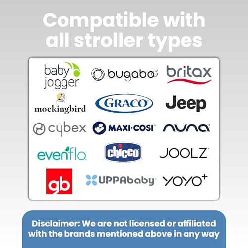 Stroller Tray with Cup Holder & Phone Mount, 360° Rotation