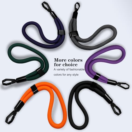 Phone Lanyard, 2 Pack Adjustable Cell Phone Lanyard Hand Phone Wrist Strap with Tether Tabs for Smartphones - color: Black Grey