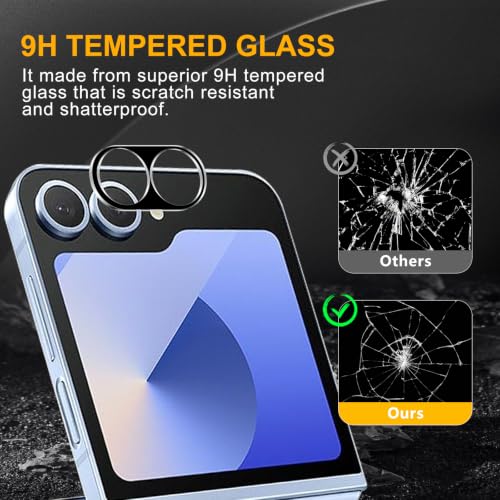 3 Pack Camera Lens Protector for Samsung Galaxy Z Flip 6 - size: Galaxy Z Flip 6