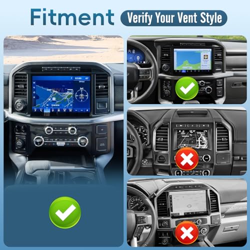 Wireless Charging Vent Magnetic Vent Phone Mount for 2021-2026 Ford F-150 - size: Magnetic Charging