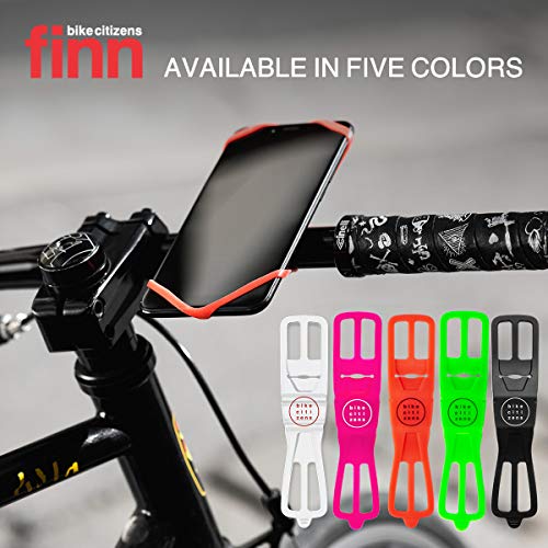 Universal Smartphone Bicycle Mount, 100% Silicone, Compact, Light, Portable | Easy No Tools Mount | All Weather Use, UV Resistant | Durable | Made in Austria (Red) - color: Red