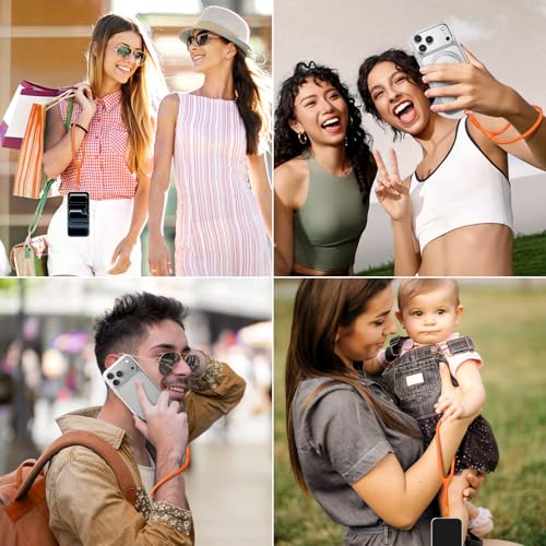 Dadanism Phone Wrist Strap, Universal Adjustable Hand Wrist Strap Lanyard - color: Orange, style: Short