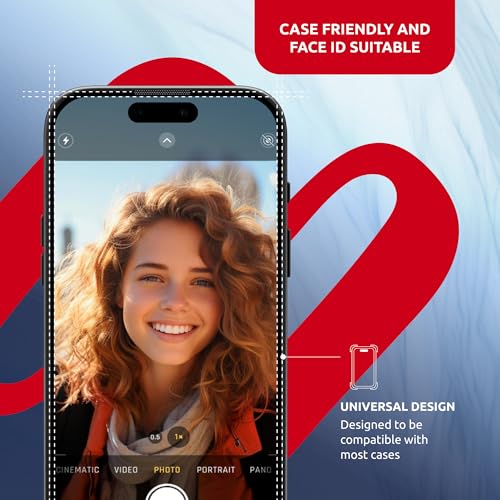 Screen Protector for iPhone 16 Pro Max – MagicBox Tempered Glass Screen Protector iPhone 16 Pro Max (2 Pcs) Edge-to-Edge Protection with 2 Applicators, 9H Hardness, Oleophobic Coating - size: for iPhone 16 Pro Max