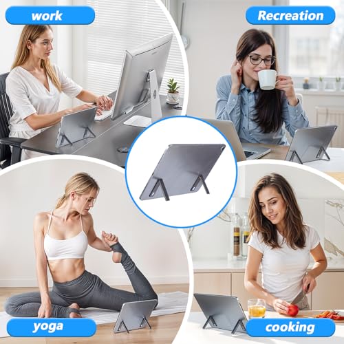 Ymapinc 2-Pack Aluminum Kickstand for Phone Case, Adjustable Foldable Cell Phone Holder Stand for Desk, Self-Adhesive & Invisible Tablet Kickstand - Black - color: black