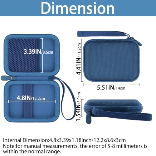 khanka Hard Protective Case for INIU 45W Fast Charging Charger,Blue - color: blue