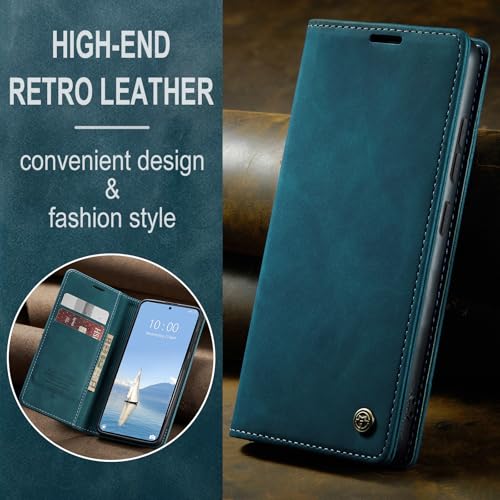 Compatible with Samsung Galaxy S26 Plus Case with Card Holder, Kickstand Protective Flip Folio Leather Wallet Case for Galaxy S26+ Plus 5G 6.7 inch (Blue) - color: Blue, size: S26 Plus 6.7 Inch