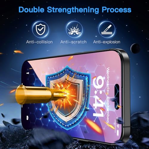 Uyiton for iPhone 16 Screen Protector (Anti-Blue Light) - size: iPhone 16