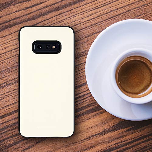 GOOSPERY Magnetic Door Bumper Compatible with Galaxy S10e, Card Holder Wallet Case Easy Magnet Auto Closing Protective Dual Layer Sturdy Phone Back Cover - White - color: White, size: Galaxy S10E