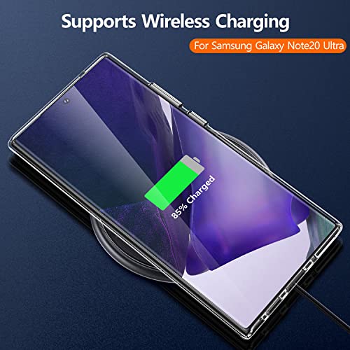 Rayboen for Samsung Galaxy Note 20 Ultra Case, Crystal Clear Designed Hard PC Back Soft TPU Frame Shockproof Protective Slim Fit Durable Transparent Phone Cover for Galaxy Note 20 Ultra 5G