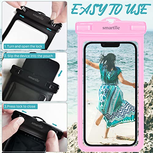 Waterproof Phone Pouch Case - 2 Pack, Cell Phone Dry Bag for iPhone 14 13 12 11 Pro Max XS Plus XR, Galaxy S23 S22 S21, IPX8 Waterproof Phone Holder for Vacation Underwater Beach Necessities