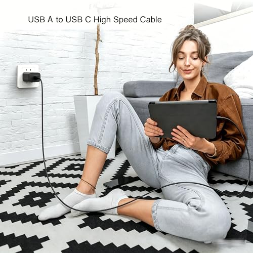 6FT USB A to USB C Charging cable, iPhone 18/17/16 Car Carplay Charger Cable for iPhone 18E/17E/16E, 15/16/17/18 Pro Max 15 16 Plus, iPad 10th Gen iPad Pro, Air 5th 4th Mini 6th Replacement Black - color: Black, size: 6FT