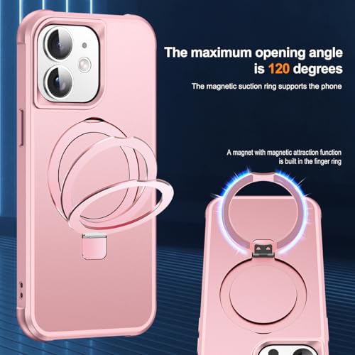 SKYLMW Compatible with iPhone 11 Case with Stand,Rose Gold - color: Rose Gold, size: iPhone 11