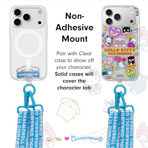 Sonix x Sanrio Crossbody Utility Phone Strap | Adjustable Lanyard Hands-Free Accessory, Universal Tether Tab Attachment - color: Cinnamoroll