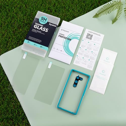 Ibywind for ZTE nubia RedMagic 11 Air Screen Protector,2 Pack,9H Hardness Tempered Glass and Camera Lens Protector,with Alignment Frame,Full Coverage,Bubble Free,Fingerprint Unlock,Scratch Resistant - size: RedMagic 11 Air