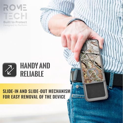 Designed for iPhone 14 Pro Max Case with Belt Clip Holster - Kickstand Cover Phone Case - Camo Tree (Dots) - color: Camo Tree, style: iPhone 14 Pro Max