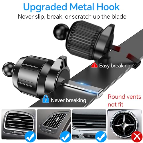 Kaistyle Wireless Car Charger【One Hand Manual Clamping】 Fast Wireless Charger for Car Phone Holder Mount Charger Phone Holders for Your Car Dashboard/Windshield/Vent Truck Mount for iPhone Samsung