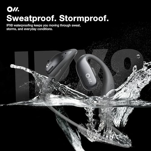 Oladance OWS Sports True Wireless Open-Ear Headphones, IPX8, 15H Playtime - color: Grey