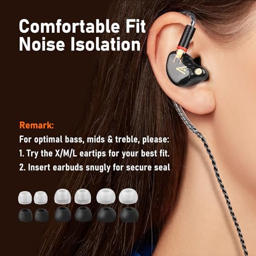 Audiovance Vibes 202ML HiFi Wired Earbuds for iPhone 14/13/12/11/X, Pro Max - color: 1-Black