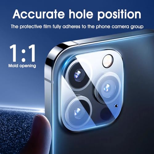 Camera Lens Protector for iPhone 11 6.1-Inch and iPhone 12 mini 5.4-Inch, 9H Tempered Glass, HD Clear, Anti-Scratch, Case Friendly, Does Not Affect Night Shots, 3-Pack