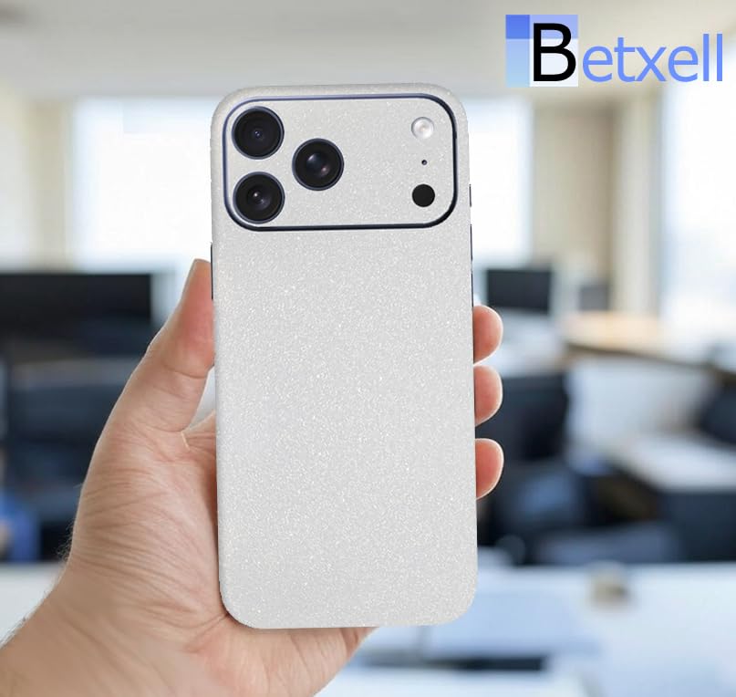 for iPhone 17 PRO MAX Skin Wrap 3M Film (2 Pack) Protective for Sides and Back (White Sparkle) - color: White Sparkle