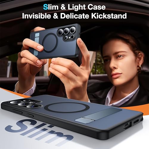 for Samsung Galaxy S25 Ultra Case with MagSafe - color: Black, size: Galaxy S25 Ultra with Stand