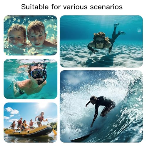 Waterproof Phone Pouch Compatible for iPhone 7in - Black and Blue | IPX8 Waterproof Case, Beach Travel Must Haves, Beach Essential, Dry Bag, 2 Pack, for iPhone 17/16/15/14/13/12 Pro Max - color: A1-Black and Blue
