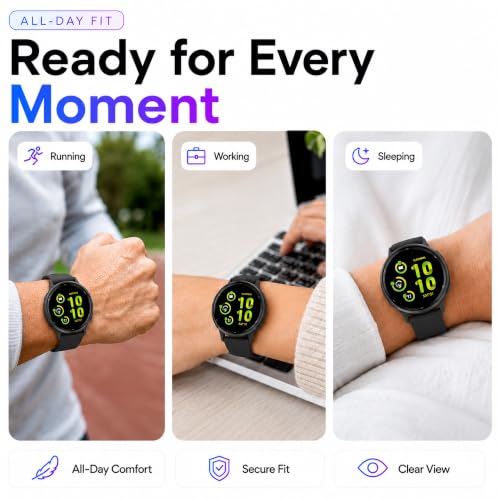 6 Pack Screen Protector for Garmin vivoactive 5/6 42mm, Tray + 4 Dust Plugs | Easy Install Dust-Free Alignment Tray, EPU Soft Film + 4 Dust Plugs, Bubble-Free, Full Coverage, HD Clear, Touch Sensitive - size: For Garmin Vivoactive 5/6 1.65-Inch