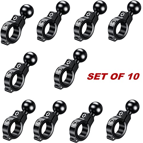 BRCOVAN 10 Pack, Aluminum Alloy Handlebar Mount Base with 1'' TPU Ball - style: R3-Set of 10