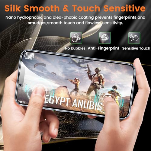 Lesakit 3+3 Pack Privacy Screen Protector for iPhone 14 6.1-Inch with 3 Pack Camera Lens Protector, Anti Spy Tempered Glass Film 9H Hardness Bubble Free Case Friendly - size: iPhone 14