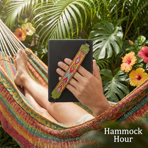 Threetols Hand Strap for Kindle Accessories High-Elasticity Versatile Hand Strap Lightweight Finger Grip Holder(Light Green - color: style 4