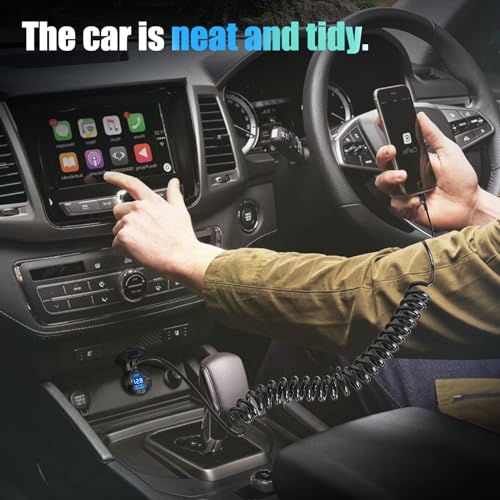 12V USB C Outlet 78W 4 Ports Aluminum Car Charger Socket, Dual PD 30W and Dual QC 18W Car USB Port 12V Charger with Voltmeter and C to C Cable, Suitable for Boat Marine Bus Truck Golf RV Motorcycle - size: 4USB