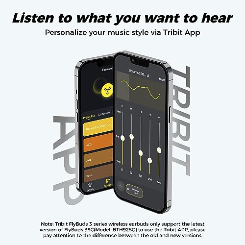 Tribit FlyBuds 3 Wireless Earbuds, 110H Playtime Bluetooth Headphones - color: White