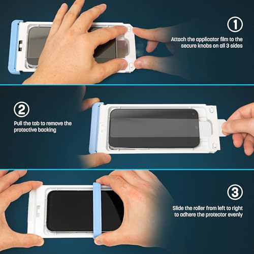 magglass for iPhone 17 Screen Protector with Blue-Light Blocking, (6.3") Scratchproof Tempered Glass (Easy Applicator Included)