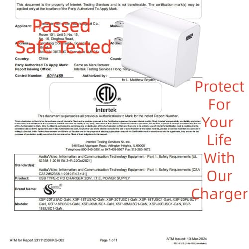for Extra Long 10FT USB C to Lightning Cable 27W with PD Charger 1 Pack