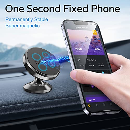 【 2-Pack 】 Magnetic Phone Holder for Car Dashboard【Strong Magnet】iPhone Magnetic Phone Mount for Car Phone Holder 【4 Metal Plate】Cell Phone Holders for Your Car Mount for iPhone 17 Pro Max Air 16 15