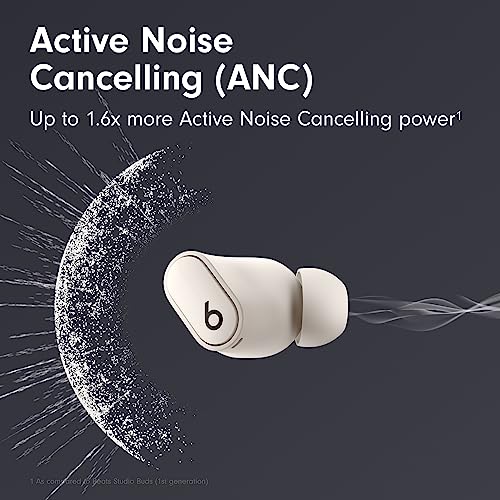 Beats Studio Buds + | True Wireless Noise Cancelling Earbuds, Enhanced Apple & Android Compatibility, Built-in Microphone, Sweat Resistant Bluetooth Headphones, Spatial Audio - Ivory - color: Ivory, style: Standalone