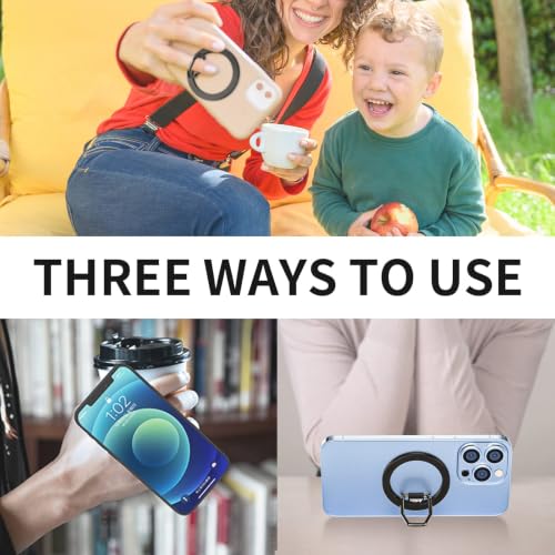 Magnetic Phone Ring Grip for MagSafe Phone Grip Finger Ring Holder Stand - color: U-Light Blue, size: U