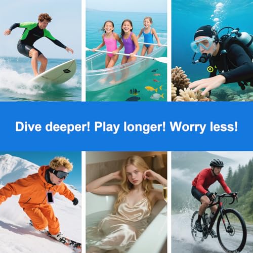 Waterproof Phone Pouch with Lanyard, 7.5'' Floating IPX8 - Purple | Dry Bag for Snorkeling & Diving, Underwater HD Photo & Video Touchscreen, Fits iPhone 17/16/15 Pro Max Galaxy S25 All Phones - color: Purple