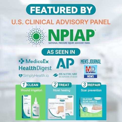 Dimora Ag Sliver Silicone Foam Dressing 4"x8" (5 Packs) - size: 4" x 8" Ag(5 PCS)