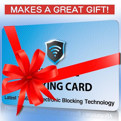 SaiTech IT 5 Pack RFID Blocking Card for Credit Debit ID Card, Sky Blue | Slim Anti-Theft Contactless NFC RFID Blocker Protector, Easily Fit into Wallet and Purse, for Men & Women - color: Sky Blue