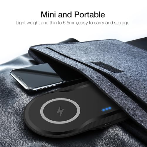 Wireless Charging Pad, 30W Dual Wireless Charging Pad Compatible with iPhone 15 14 13 12 XR,Galaxy S24 S23 S22 S10,Google Pixel 8 7 6,for AirPods Pro 3 2,Galaxy Buds and More.(Adapter Included)