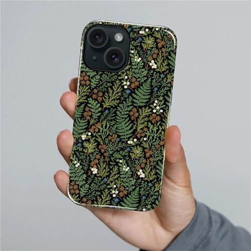 Case for iPhone 15 Plus, Shockproof Hybrid Protective Phone Case, Dual-Layer Drop Protection Anti-Scratch, Fern Leaf - color: Fern Leaf, size: iPhone 15 Plus