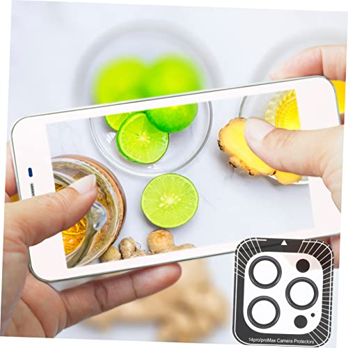balacoo Protective Camera Lens Guard for Tempered Phone Lens Cover Scratch Resistant Dustproof Dark Purple Easy Install and Bubble
