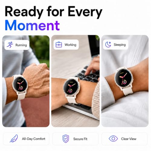 6 Pack Screen Protector for Garmin Vivoactive 5/Garmin Vivoactive 6 42mm - size: For Garmin Vivoactive 5/6 1.65 Inch