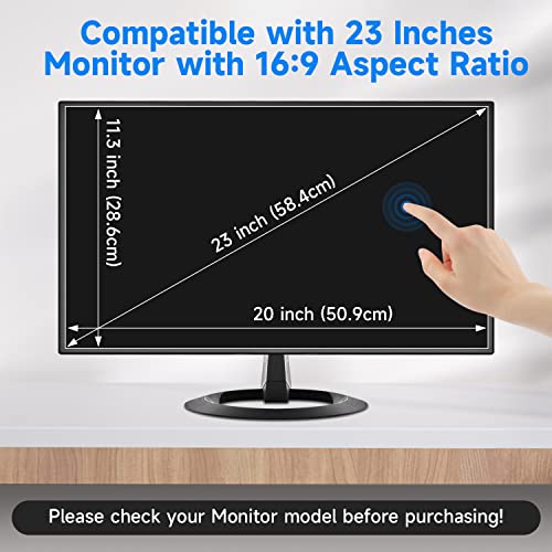 2 Pack 23 Inch Anti Glare Computer Screen Cover, Eye Protection Matte Anti Scratch Anti Glare Film for 23'' with 16:9 Aspect Ratio Widescreen Monitor