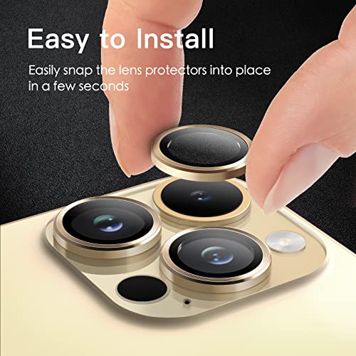 JETech Camera Lens Protector for iPhone 14 Pro/14 Pro Max, Gold, 1 Set - color: Gold