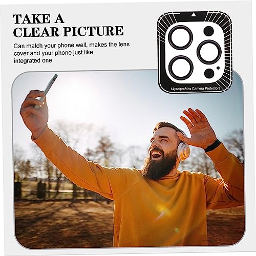Gatuida Tempered Lens Protector Film for Pro Pro Scratch Resistant Camera Cover High Transparency Mobile Phone Accessories with Dark Purple Finish
