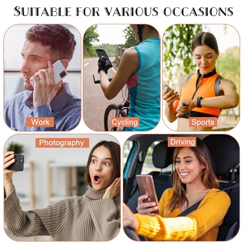 8 Pcs Phone Charm Hook, Cell Phones Charm Finger Rings Adhesive Metal Phones Finger Grip Loop Stand Heart Charms for DIY Phone Case Pad Tablet Supplies - color: Multicolor